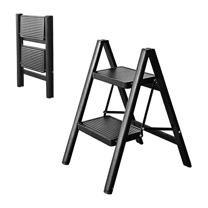 RAKU 脚立 2段 3段 4段 踏み台 折り畳み 広い足置き 滑り止め加工 ハイタイプ 耐荷重約150KG スチールフレーム 収納便利 錆びに強い はしご ツールストレージ 安定感 多機能
