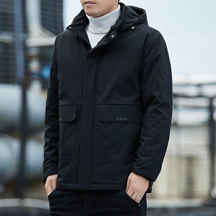 裏ボア マウンテンパーカー メンズ ジャケット ジャンパー 防寒 防風 秋服 冬服 秋冬 フード付き 厚手 防風 撥水  ゴルフウェア アウトドア カジュアル シンプル おしゃれ ポケット付き 通勤 通学 登山 釣り キャンプ 大きいサイズ