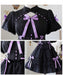 【7日内出荷】ロリータワンピース ホワイト 白 レディース lolita リボン ロリータ 袖付き 膝丈 小柄 可愛い 着瘦せ 仮装 コスプレ コスチューム 小柄 可愛い 学生 女の子 ゴスロリ  仮装 パーティ イベント ロリィタファッション フリル