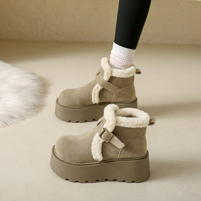 【7日内出荷】スノーブーツ レディース 裏起毛 ウインターブーツ 冬 ショートブーツ おしゃれ 滑らない 痛くない 履きやすい 歩きやすい 北海道 ムートンブーツ あったか 防寒 保暖 冬用 アウトドア 靴 きれいめ カジュアル 大人気 大きいサイズ 韓国 通勤 通学 原宿系 細見え