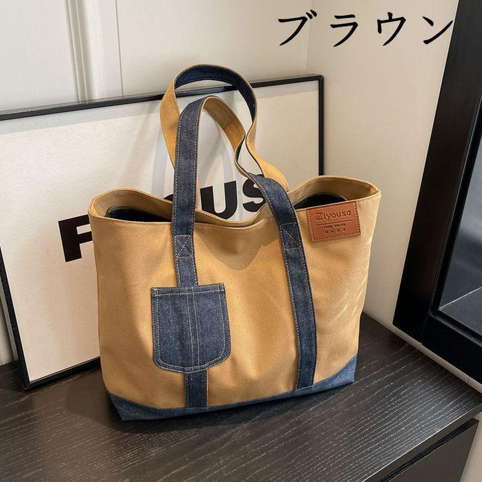 【7日内出荷】【2way】レディース 大容量 A4 対応 トートバッグ 帆布キャンバスバッグ 通勤 通学 おしゃれ シンプル 高品質