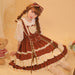 【7日内出荷】ロリータ服 単品・Jskワンピース シャツ コスプレ 可愛い女の子 レディース キャミソールワンピース ハロウィン衣装 お姫様ドレス コスチューム衣装 高校生 舞台 日常 写真 花嫁 洋服 膝丈 Lolita ロリータファッション 森ガールお嬢様 姫系 少女ワンピ 蝶結び付き