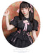 【7日内出荷】ロリータワンピース ホワイト 白 レディース lolita リボン ロリータ 袖付き 膝丈 小柄 可愛い 着瘦せ 仮装 コスプレ コスチューム 小柄 可愛い 学生 女の子 ゴスロリ  仮装 パーティ イベント ロリィタファッション フリル