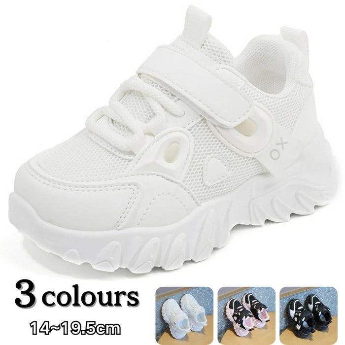 【7日内出荷】スポーツシューズ 子供 キッズ スニーカー 幼児 きれいめ 運動靴 ピンク 白 黒 子供靴 シューズ 子ども 歩きやすい キッズ シューズ 女の子 男の子 小学生 外出 滑り止め 屈曲性 柔らかい 疲れない アウトドア 滑りにくい 子供 スニーカー 14 15 16 17 18 19cm