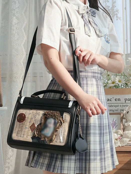 【7日内出荷】【2way 】 おしゃれ お出かけ 通勤 大人 手提げ 斜めがけ 軽い  レディース ショルダーバッグ 痛バッグ 痛ショルダー 痛バに見えない 推し活バッグ 見せる 収納 推し活グッズ