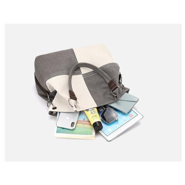 【7日内出荷】キャンバス ショルダーバッグ レディース 2way 大容量 通勤 通学 シンプル 軽量 防水加工 斜めがけ 大きめ A4対応