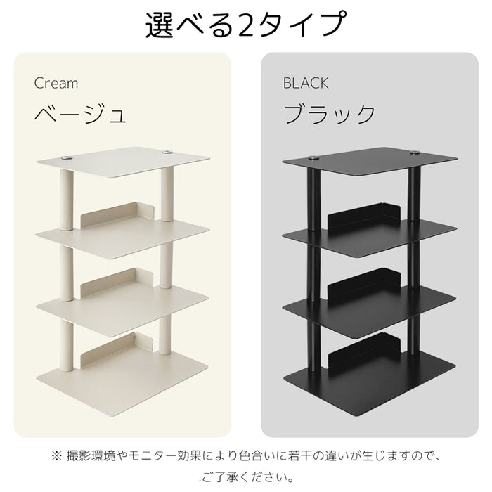 RAKU 積読解消 卓上本棚 3段 ミニ スリム 20×15×30cm コンパクト 本棚 卓上収納 整理整頓 スチール製 組立簡単 デスク収納 ブックスタンド ブックラック