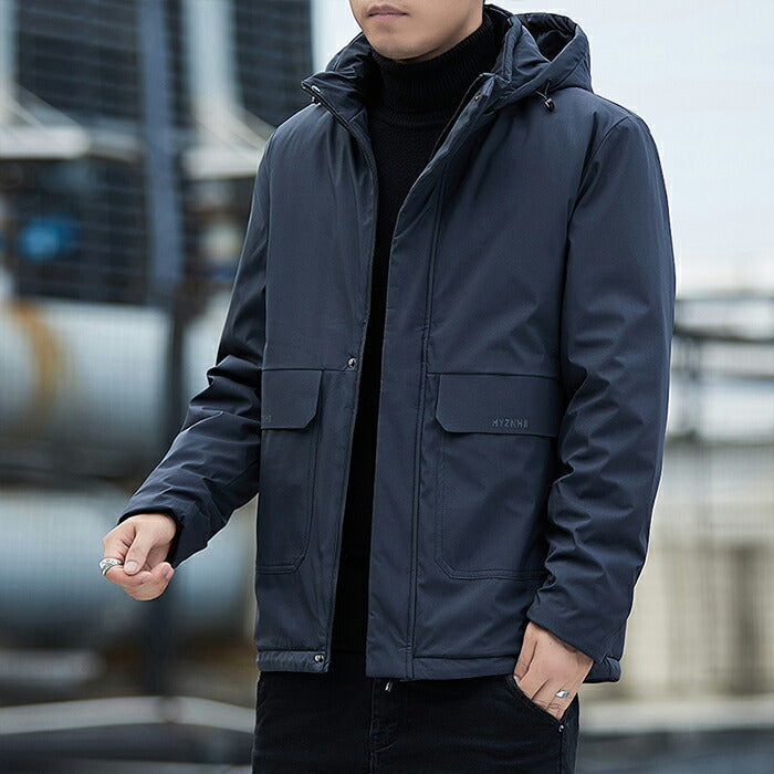 裏ボア マウンテンパーカー メンズ ジャケット ジャンパー 防寒 防風 秋服 冬服 秋冬 フード付き 厚手 防風 撥水  ゴルフウェア アウトドア カジュアル シンプル おしゃれ ポケット付き 通勤 通学 登山 釣り キャンプ 大きいサイズ