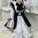 【7日内出荷】6点セット メイド服 ミニ丈 メイド喫茶 メイドコスチューム ジャパニーズメイド lolitaメイド服 セット ミニスカ ハロウィン 衣装 仮装 パーティ コスプレ ウェイトレス