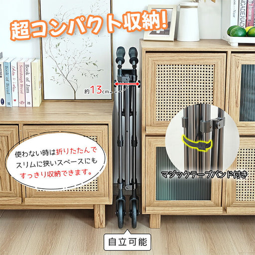 RAKU 歩行器 折りたたみ式 コンパクト収納 5段階高さ調整可能 数秒開閉式 軽量 自立可能 アルミ 錆びにくい 滑り止め 持ち運び便利 立ち上がり補助 高齢者用 介護用品 室内 屋外耐荷重約100kg 固定式