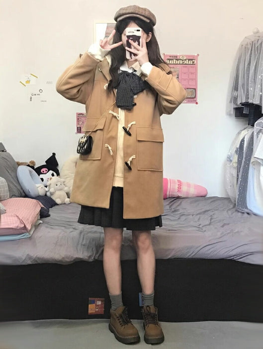 【7日内出荷】ダッフルコート レディース スクールコート 中綿 キルティング ロング丈 フード付き アウター ジャケット 学生 通学 制服コーデ JK きれいめ カジュアル ゆったり 体型カバー おしゃれ 暖かい 防寒 厚手 通勤 デート プレゼント 彼女 娘