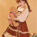 【7日内出荷】ロリータ服 単品・Jskワンピース シャツ コスプレ 可愛い女の子 レディース キャミソールワンピース ハロウィン衣装 お姫様ドレス コスチューム衣装 高校生 舞台 日常 写真 花嫁 洋服 膝丈 Lolita ロリータファッション 森ガールお嬢様 姫系 少女ワンピ 蝶結び付き