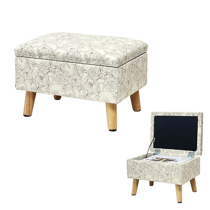 RAKU オットマン 收納付き 足置き台 スツール フットレスト 耐荷重100kg 座り心地良い 脚付き 滑り止め 靴交換 玄関 リビング 寝室 おしゃれ チェア 椅子