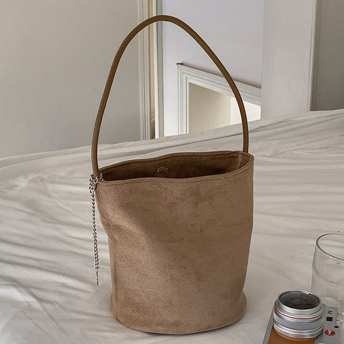 【7日内出荷】【2way】トートバッグ スウェード バッグ レディース バケツ型 ミニトートバッグ 手提げ 通勤 お仕事バッグ 鞄 ハンドバッグ ママバッグ 柔らか 大人 上品 高見え マグネット 高級感 お出かけ デート かわいい 通学 母の日 クリスマス プレゼント