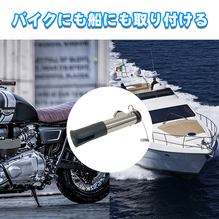 RAKU ロッドホルダー 船 ステンレス製 クランプ式 角度調節 錆びにくい レンチ付き 竿掛け ロッド受け ロッド置き ロッド掛け 竿受け ロッドホルダー 釣り 船釣り 竿受 ロッドスタンド