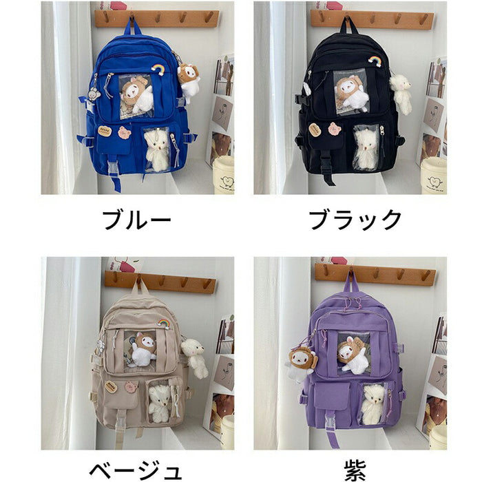 【7日内出荷】痛バッグ 痛バ 痛リュック リュック バックパック レディース 推し活バッグ 推し活リュック デコバッグ クリアバッグ JK 軽量 大容量 お宅 オタクバッグ ビニールバッグ プレゼント ギフト 誕生日