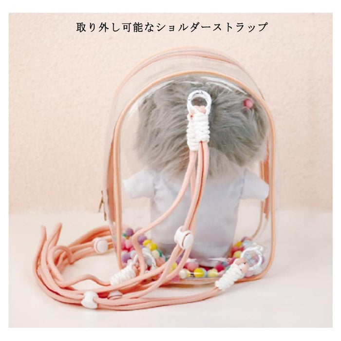 【7日内出荷】大きな透明ポケット スクールバッグ 推し活バッグ 見せる 収納 推し活グッズ 痛バッグ 痛バ ぬいぐるみ 大容量 ぬいぐるみバッグ ショルダーポーチ 透明 クリア バッグ ぬいぐるみ