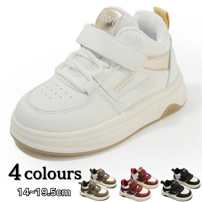 【7日内出荷】子供靴 キッズ スニーカー 幼児 シューズ キッズ シューズ 女の子 男の子 スポーツシューズ 子供 白 黒 赤 ブラウン きれいめ 運動靴 子ども 歩きやすい 小学生 外出 滑り止め 屈曲性 柔らかい 疲れない アウトドア 滑りにくい 14-19.5cm