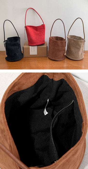 【7日内出荷】【2way】トートバッグ スウェード バッグ レディース バケツ型 ミニトートバッグ 手提げ 通勤 お仕事バッグ 鞄 ハンドバッグ ママバッグ 柔らか 大人 上品 高見え マグネット 高級感 お出かけ デート かわいい 通学 母の日 クリスマス プレゼント