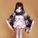 【6点セット】和風メイド服 ミニ丈 メイド喫茶 メイドコスチューム ジャパニーズメイド lolita ミニスカ ハロウィン 衣装 仮装 パーティ コスプレ フルセット 可愛い 萌え