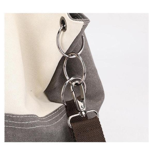 【7日内出荷】キャンバス ショルダーバッグ レディース 2way 大容量 通勤 通学 シンプル 軽量 防水加工 斜めがけ 大きめ A4対応