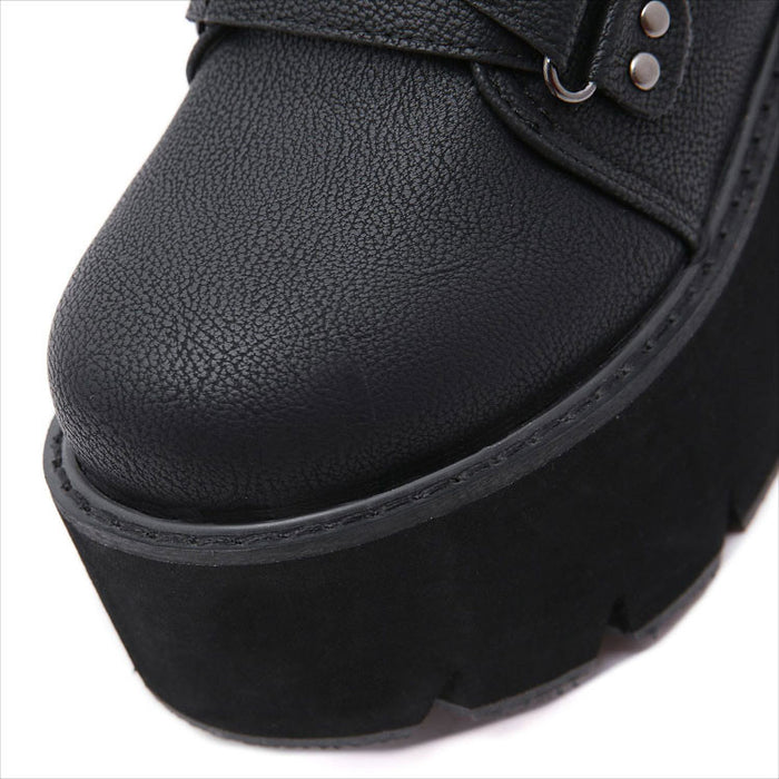 【7日内出荷】【8cmヒール 】ショートブーツ レディース 厚底 秋ブーツ 黒 日常 通勤 レースアップブーツ 靴 編み上げブーツ おしゃれ 痛くない 履きやすい 柔らかい カジュアル ゆったり ラウンドトゥ 太ヒール きれいめ 人気 クール 春夏秋冬 ダンスシューズ  韓国 仕事 合皮 原宿系 細見え