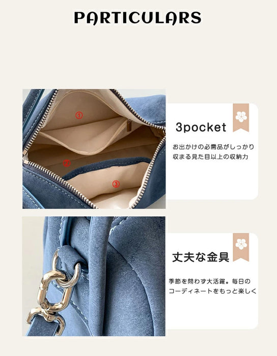 【2way】スエード調 ショルダーバッグ レディース 斜めがけ 手提げ スエードバッグ トートバッグ ボストンバッグ ハンドバッグ 肩掛けバッグ ミニ 柔らか きれいめ 大人可愛い 小さい 鞄 高級感 おしゃれ 秋 冬 通勤通学 お仕事バッグ お出かけ