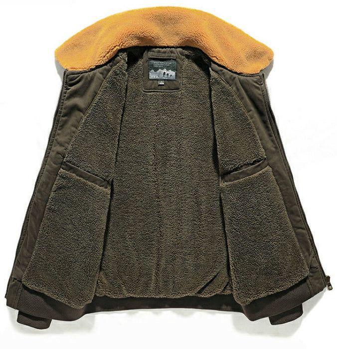 ミリタリージャケット フリースジャケット メンズ ボア ジャケット 暖か 防寒 厚手 アウトドア ブルゾン ジップアップ もこもこ アウター 綿 コットン ミリタリー カジュアル 登山 秋冬 おしゃれ ポーラー ジャケット 大きいサイズ
