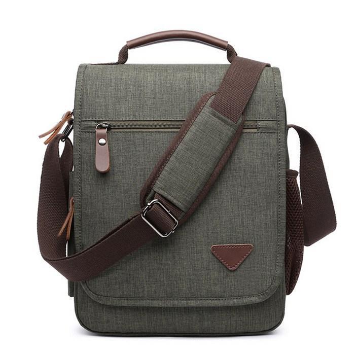 【7日内出荷】【3way】メンズ ショルダーバッグ 縦型 メンズバッグ  肩掛け 斜めがけ キャンバス 帆布 撥水 大容量 通勤 通学 多機能 おしゃれ シンプル