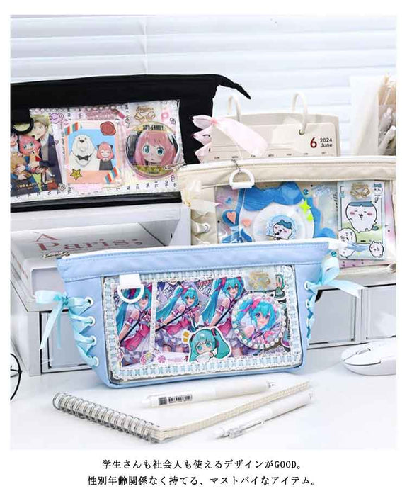 【7日内出荷】痛ペンケース 中学生 かわいい おしゃれ 高校生 痛バ ポーチ 推し活 女の子 男の子 文房具 オシャレ 大容量 痛バッグ クリアペンケース 痛ポーチ シンプル おしゃれ 韓国 文具 推し活 可愛 女性 子供 レディース 推し色 缶バッジ 痛ポ 痛バック