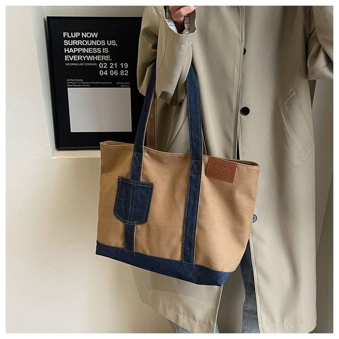 【7日内出荷】【2way】レディース 大容量 A4 対応 トートバッグ 帆布キャンバスバッグ 通勤 通学 おしゃれ シンプル 高品質