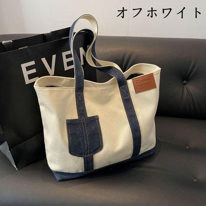 【7日内出荷】【2way】レディース 大容量 A4 対応 トートバッグ 帆布キャンバスバッグ 通勤 通学 おしゃれ シンプル 高品質