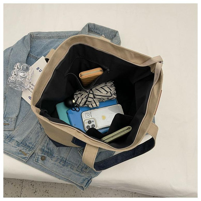 【7日内出荷】【2way】レディース 大容量 A4 対応 トートバッグ 帆布キャンバスバッグ 通勤 通学 おしゃれ シンプル 高品質