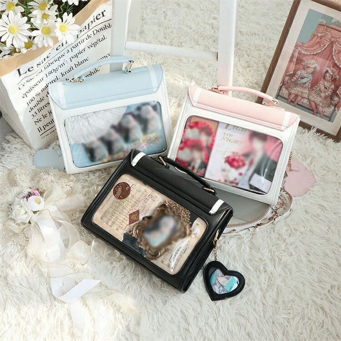 【7日内出荷】【2way 】 おしゃれ お出かけ 通勤 大人 手提げ 斜めがけ 軽い  レディース ショルダーバッグ 痛バッグ 痛ショルダー 痛バに見えない 推し活バッグ 見せる 収納 推し活グッズ