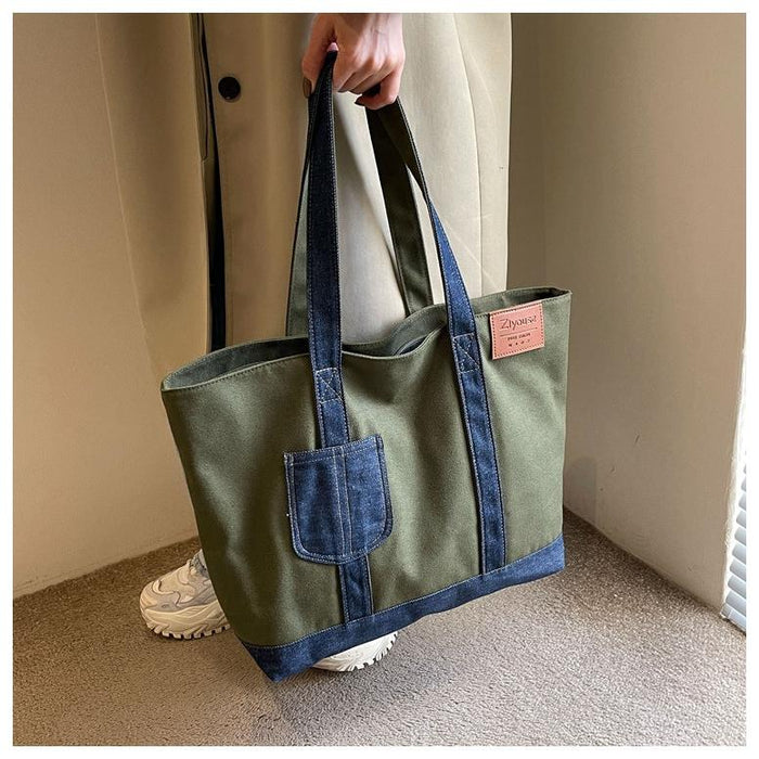 【7日内出荷】【2way】レディース 大容量 A4 対応 トートバッグ 帆布キャンバスバッグ 通勤 通学 おしゃれ シンプル 高品質