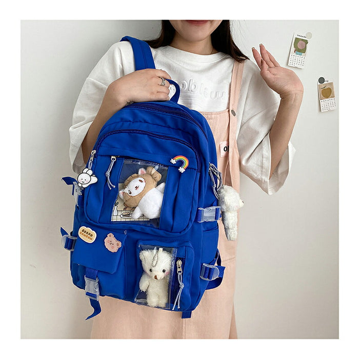 【7日内出荷】痛バッグ 痛バ 痛リュック リュック バックパック レディース 推し活バッグ 推し活リュック デコバッグ クリアバッグ JK 軽量 大容量 お宅 オタクバッグ ビニールバッグ プレゼント ギフト 誕生日