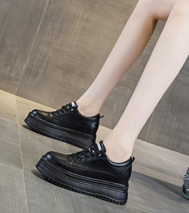 【8cmUP】厚底スニーカー レディース インヒールスニーカー シークレットシューズ ヒールスニーカー ローカット 人気 美脚 脚長効果  身長アップ ウォーキングシューズ 歩きやすい 疲れない きれいめ 韓国 通勤 通学 靴 白 黒 オールシーズン