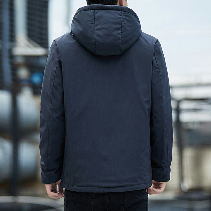 裏ボア マウンテンパーカー メンズ ジャケット ジャンパー 防寒 防風 秋服 冬服 秋冬 フード付き 厚手 防風 撥水  ゴルフウェア アウトドア カジュアル シンプル おしゃれ ポケット付き 通勤 通学 登山 釣り キャンプ 大きいサイズ