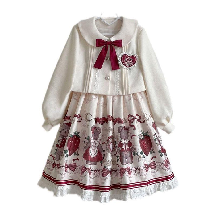 【7日内出荷】2点セットコスプレ 衣装 クリスマス ゴスロリ パンク ロリータ ジャケット アウター スカート 衣装 制服 文化祭 学園祭 衣装 ハロウィンコスチューム ハロウィンコスプレ