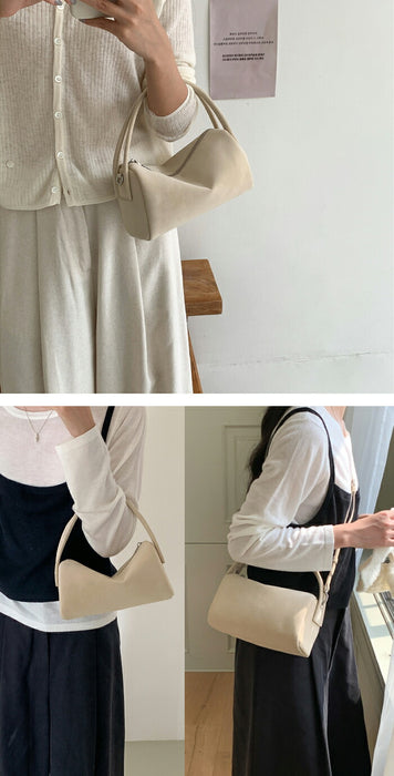 【2way】スエード調 ショルダーバッグ レディース 斜めがけ 手提げ スエードバッグ トートバッグ ボストンバッグ ハンドバッグ 肩掛けバッグ ミニ 柔らか きれいめ 大人可愛い 小さい 鞄 高級感 おしゃれ 秋 冬 通勤通学 お仕事バッグ お出かけ