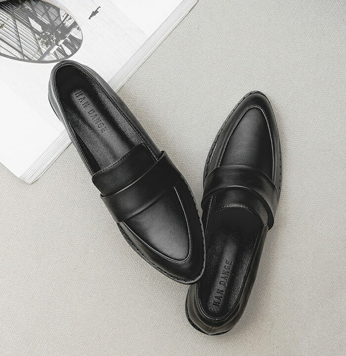 【7日内出荷】【4cmヒール】ローファー パンプス プレーン レディース 歩きやすい 疲れない 走れる 厚底 4cmヒール PU ポインテッドトゥ チャンキーヒール 美脚 靴 黒 柔らかい エナメル スムース きれいめ オフィス 通勤 立ち仕事 入学式 卒業式 ママコーデ おしゃれ