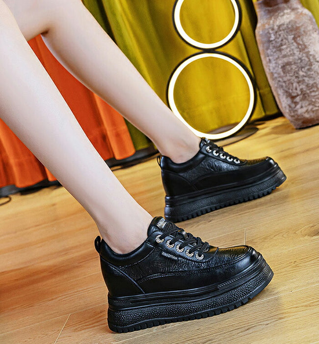 【8cm up】厚底スニーカー レディース インヒール 黒 白 8cmアップ シークレットシューズ 歩きやすい 疲れない 美脚 脚長効果 身長アップ スタイルアップ 伸びる 盛る ウォーキングシューズ インヒールスニーカー きれいめ おしゃれ オールシーズン