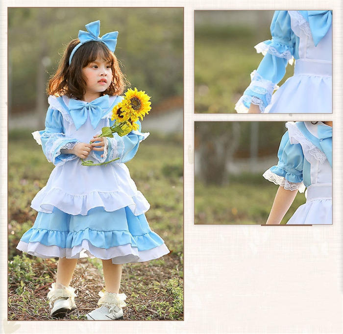 【7日内出荷】ハロウィン コスプレ かわいい コスチューム ハロウィン仮装 コスプレ衣装 大きいサイズ キャラクター 半袖 女の子 セット プリンセスドレス 子供用 ワンピース メイド服 おすすめ 可愛い 萌え 学園祭 文化祭 クリスマス 余興 イベント