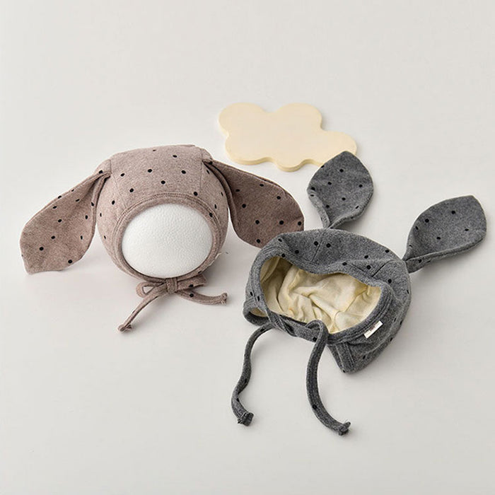 【7日内出荷】うさ耳ボンネッ ト ベビー 帽子 赤ちゃん お宮参り 退院 出産祝い ベビー ボンネッ ト 新生児 プレゼント ギフト うさぎ 写真撮影 女の子 男の子 退院着 お食い初め お祝い 韓国子供服 服 春 秋 冬 ナチュラル うさちゃん ストラップ