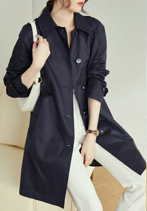 【M-5XL】トレンチコート レディース 大きいサイズ ステンカラーコート アウター ロングコート 膝丈 スプリングコート カジュアル 通勤 きれいめ おしゃれ 上品 チェック ゆったり 軽 体型カバー 入学式 入園式 卒業式 オフィス 春 秋 冬 ベージュ 紺