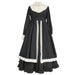 【7日内出荷】シスター風 ロリータワンピース 長袖ワンピース ロリータドレス lolita 付け襟付き レース フリル 甘ロリ 可愛い 原宿 レディース ガーリー 春秋冬