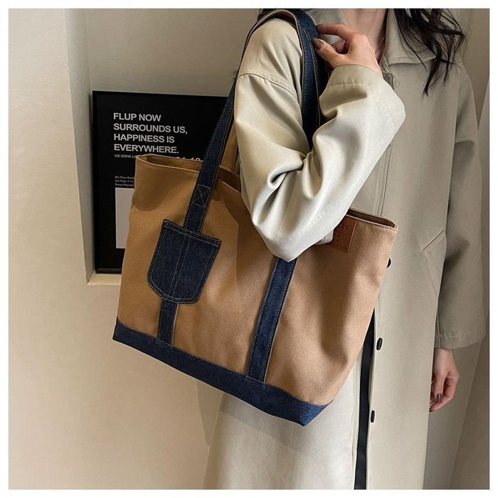 【7日内出荷】【2way】レディース 大容量 A4 対応 トートバッグ 帆布キャンバスバッグ 通勤 通学 おしゃれ シンプル 高品質