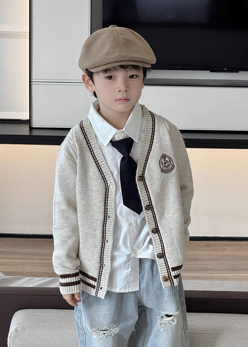 【7日内出荷】キッズ スクール カーディガン ニット ベスト フォーマル 長袖 男の子 女の子 スウェットカーディガン ベビー vネック セーター 子供 アウター 前開き 薄手 羽織り 上着 小学生 重ね着 スクールベスト  発表会 韓国 おしゃれ 通園 通学 春 秋
