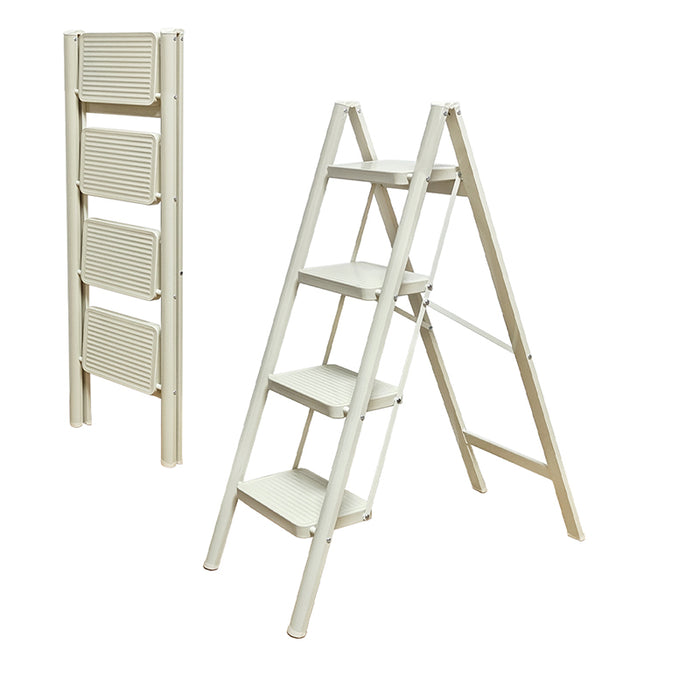 RAKU 脚立 2段 3段 4段 踏み台 折り畳み 広い足置き 滑り止め加工 ハイタイプ 耐荷重約150KG スチールフレーム 収納便利 錆びに強い はしご ツールストレージ 安定感 多機能