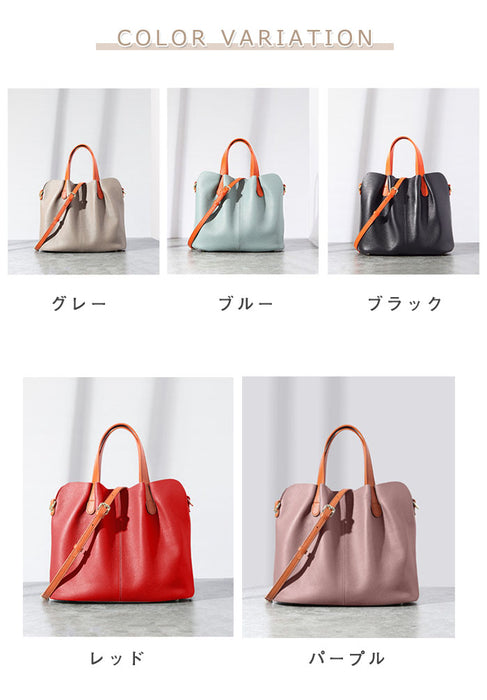 【7日内出荷】【2WAY】本革 トートバッグ ショルダーバッグ レディース 大容量 肩掛け 斜め掛け 手提げ レザー 大きめ 通勤 仕事バッグ 鞄 牛革 柔らか 大人 ビジネス オフィス 上品  鋲付き 高見え 高級感 お出かけ デート かわいい 母の日 クリスマス プレゼント